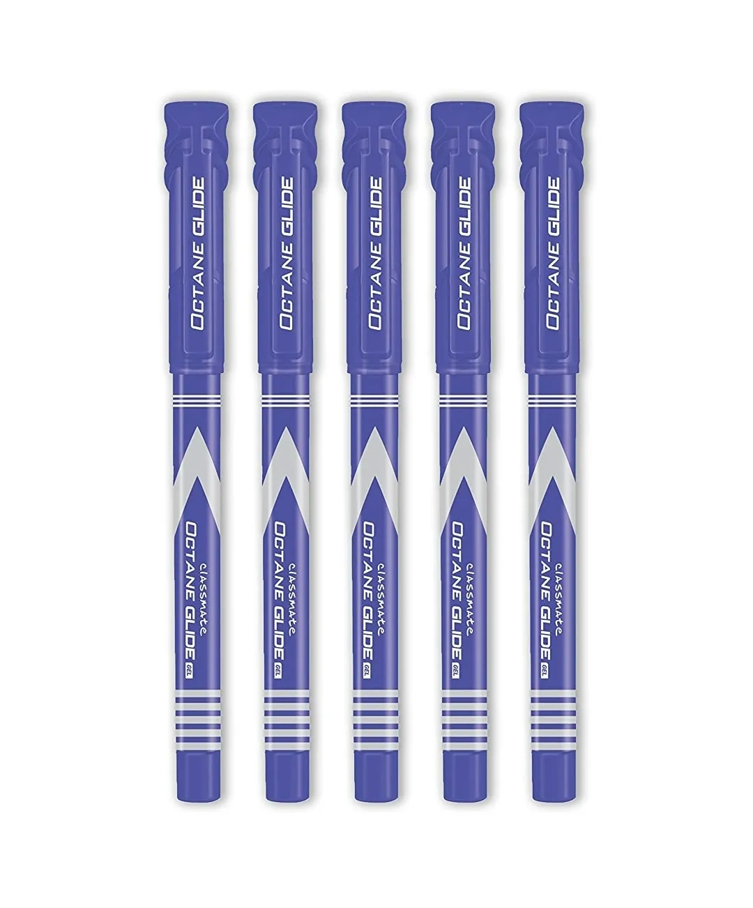 Classmate Octane Glide Gel- Blue Pen, Pack of 5 pens, Blister Pack